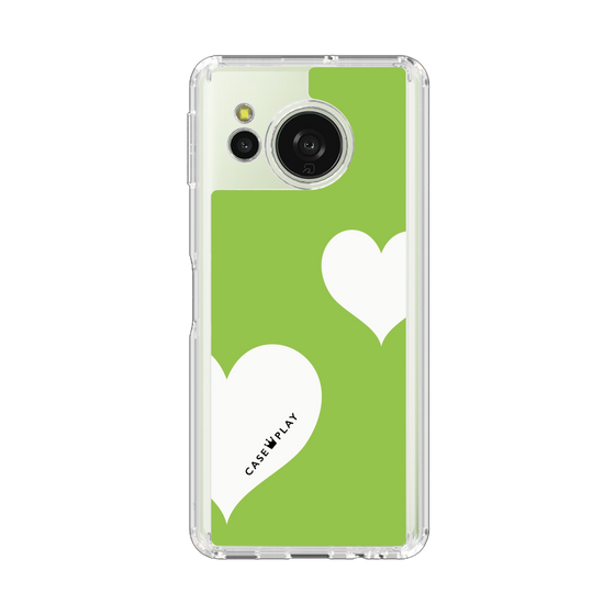 Slim Protection Case［ Two Hearts - Green ］