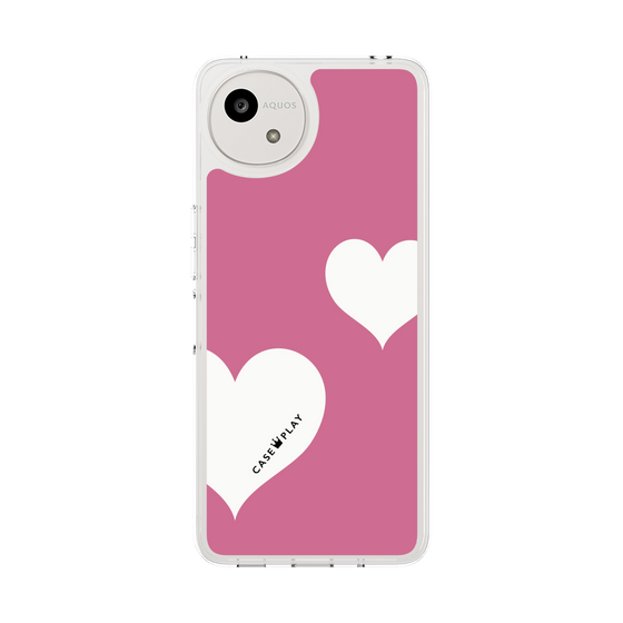 Slim Protection Case［ Two Hearts - Pink ］