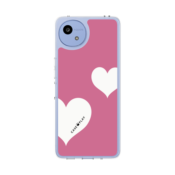Slim Protection Case［ Two Hearts - Pink ］