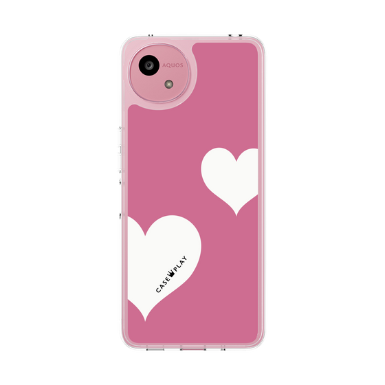 Slim Protection Case［ Two Hearts - Pink ］