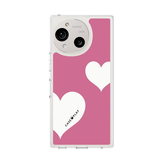 Slim Protection Case［ Two Hearts - Pink ］