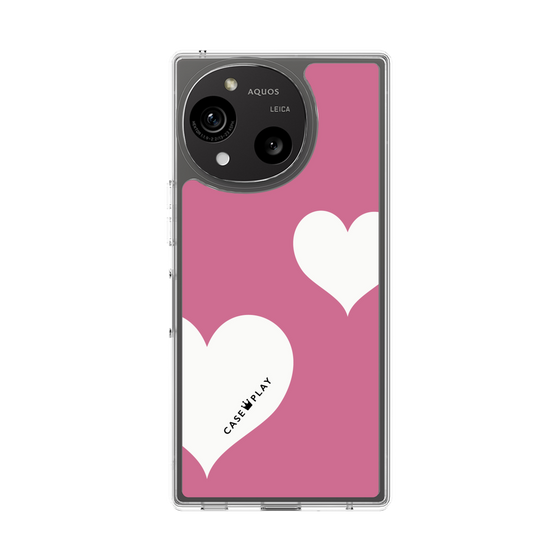 Slim Protection Case［ Two Hearts - Pink ］