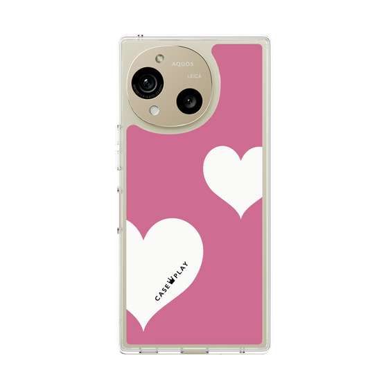 Slim Protection Case［ Two Hearts - Pink ］