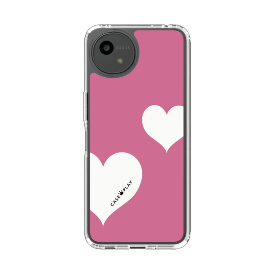 Slim Protection Case［ Two Hearts - Pink ］