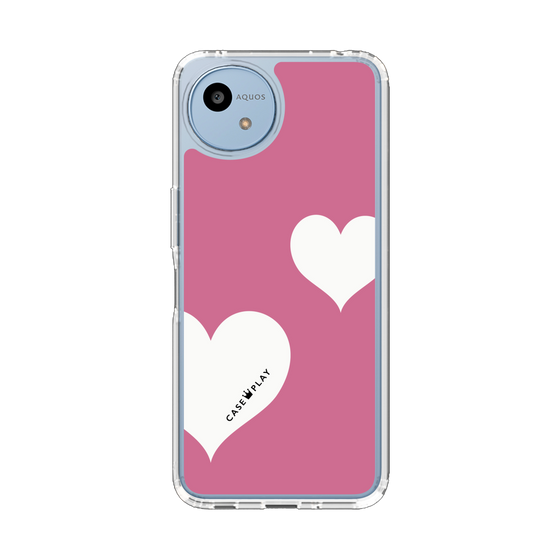 Slim Protection Case［ Two Hearts - Pink ］