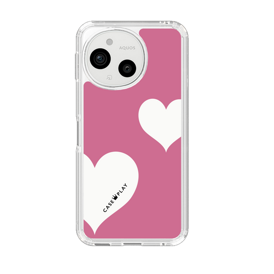 Slim Protection Case［ Two Hearts - Pink ］