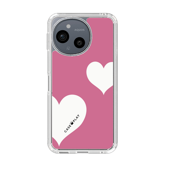 Slim Protection Case［ Two Hearts - Pink ］