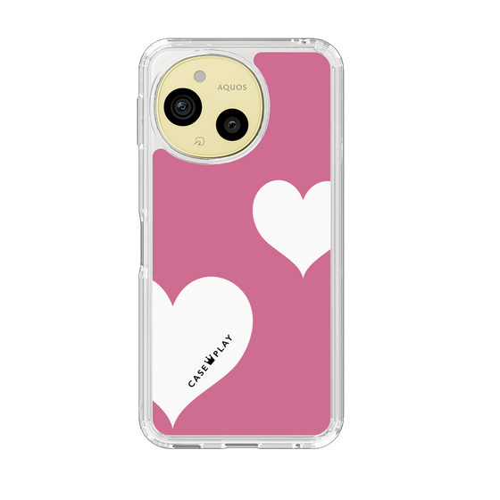Slim Protection Case［ Two Hearts - Pink ］