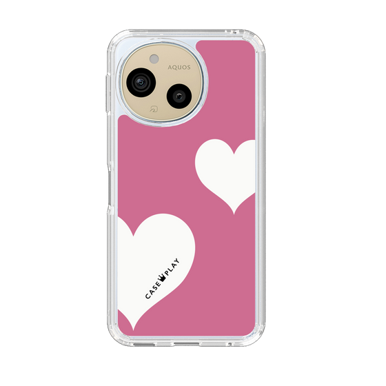 Slim Protection Case［ Two Hearts - Pink ］
