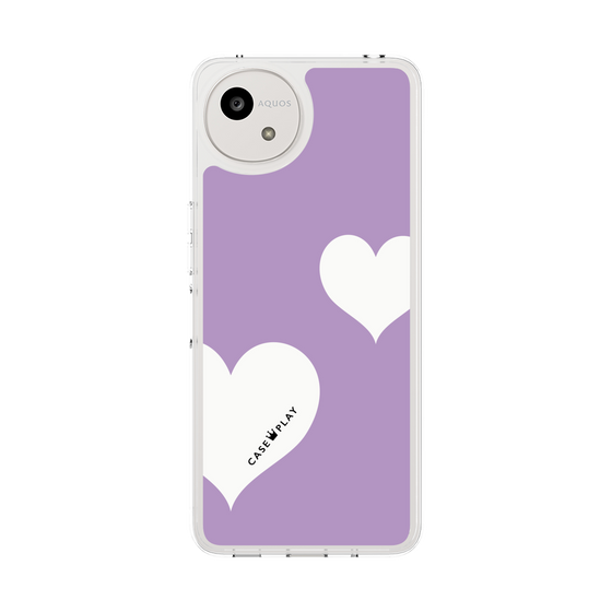 Slim Protection Case［ Two Hearts - Purple ］