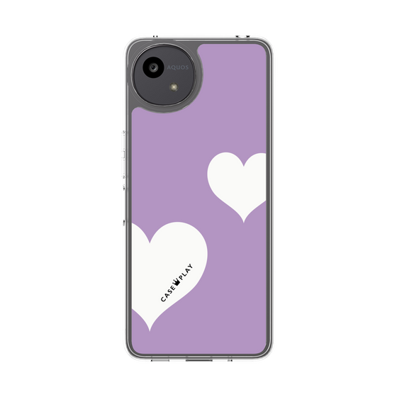 Slim Protection Case［ Two Hearts - Purple ］