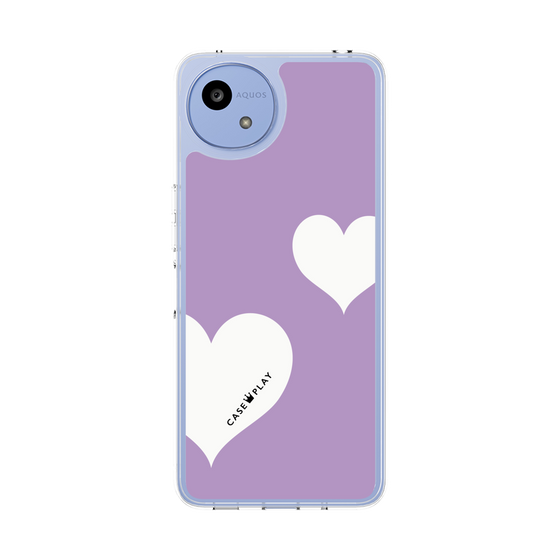 Slim Protection Case［ Two Hearts - Purple ］