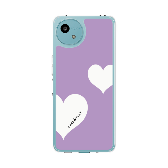 Slim Protection Case［ Two Hearts - Purple ］