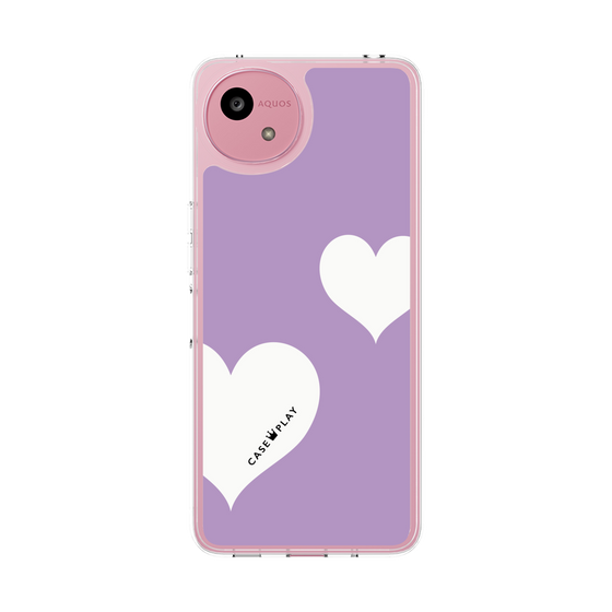 Slim Protection Case［ Two Hearts - Purple ］