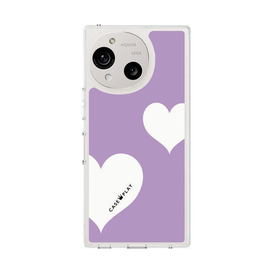 Slim Protection Case［ Two Hearts - Purple ］