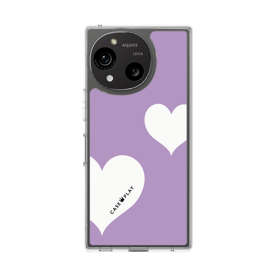 Slim Protection Case［ Two Hearts - Purple ］