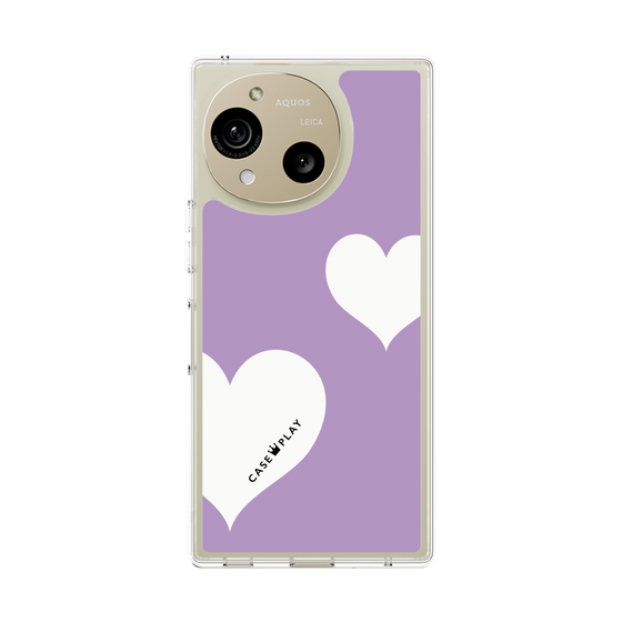 Slim Protection Case［ Two Hearts - Purple ］