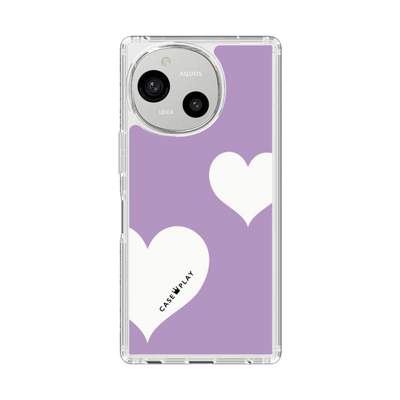 Slim Protection Case［ Two Hearts - Purple ］
