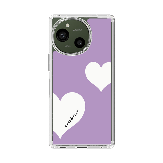 Slim Protection Case［ Two Hearts - Purple ］