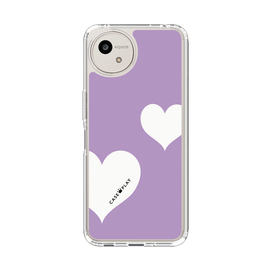 Slim Protection Case［ Two Hearts - Purple ］