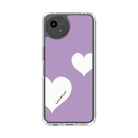 Slim Protection Case［ Two Hearts - Purple ］
