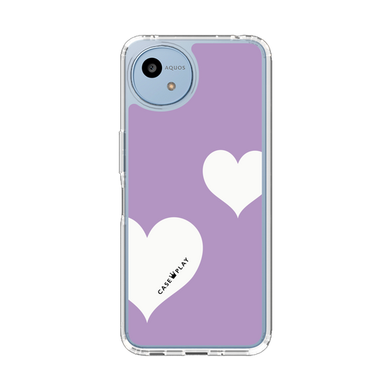 Slim Protection Case［ Two Hearts - Purple ］