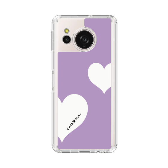 Slim Protection Case［ Two Hearts - Purple ］