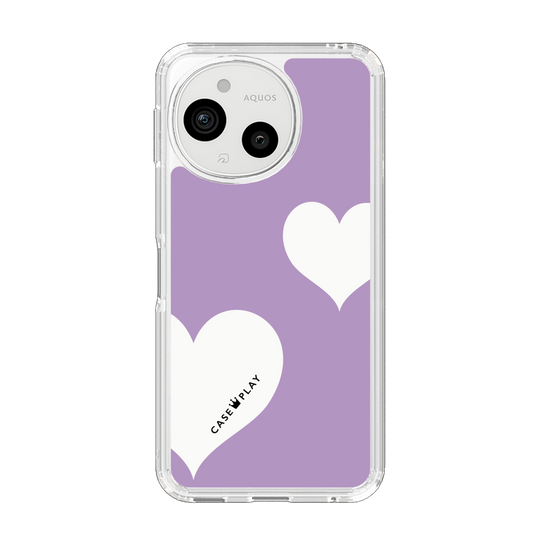 Slim Protection Case［ Two Hearts - Purple ］