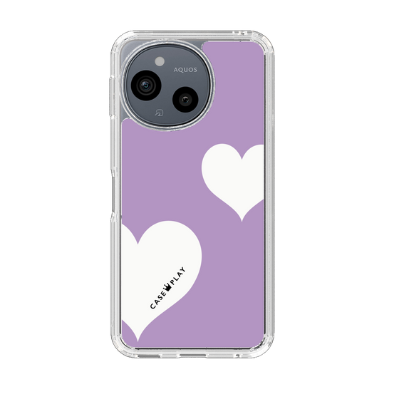 Slim Protection Case［ Two Hearts - Purple ］