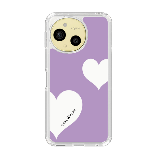 Slim Protection Case［ Two Hearts - Purple ］