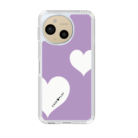 Slim Protection Case［ Two Hearts - Purple ］