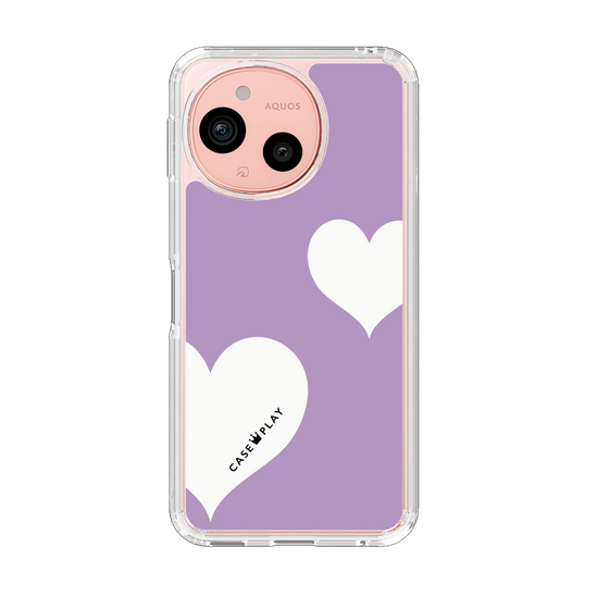 Slim Protection Case［ Two Hearts - Purple ］