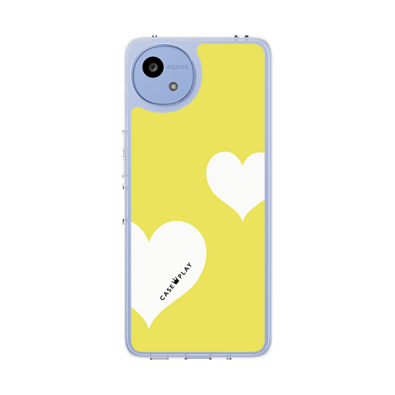 Slim Protection Case［ Two Hearts - Yellow ］