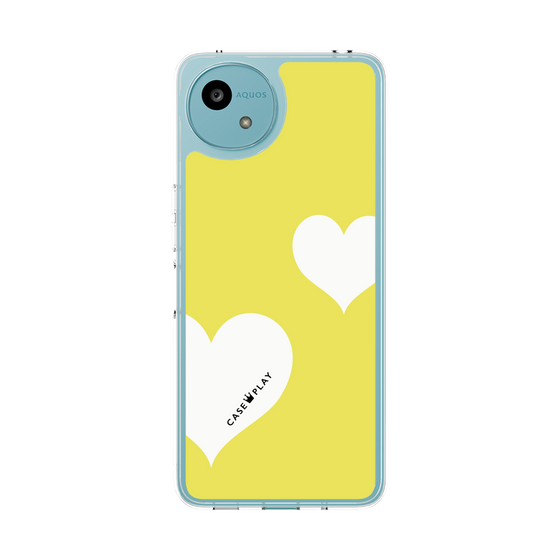 Slim Protection Case［ Two Hearts - Yellow ］