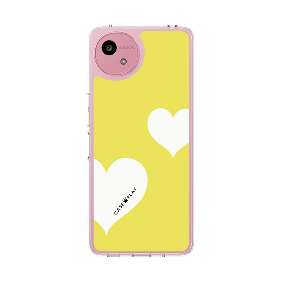 Slim Protection Case［ Two Hearts - Yellow ］