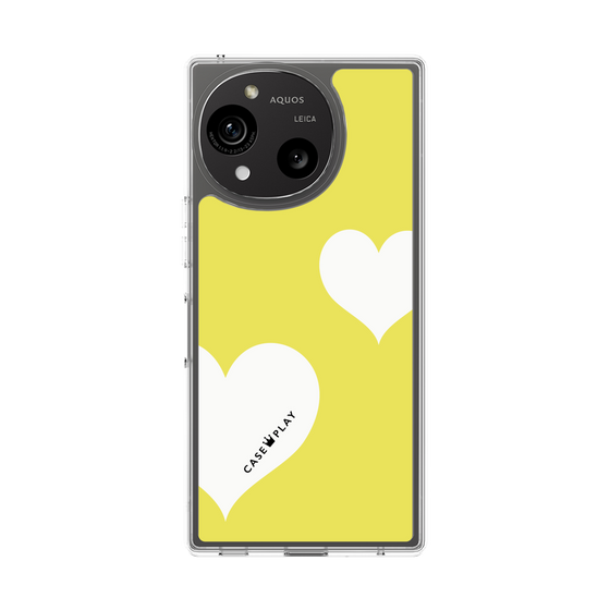 Slim Protection Case［ Two Hearts - Yellow ］
