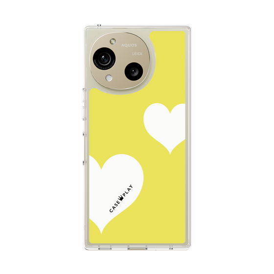 Slim Protection Case［ Two Hearts - Yellow ］