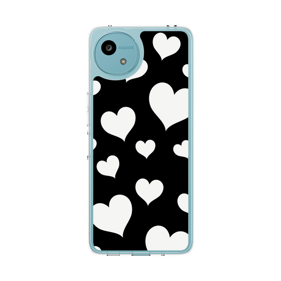 Slim Protection Case［ Dot Hearts - Black ］