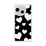 Slim Protection Case［ Dot Hearts - Black ］
