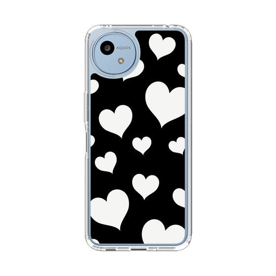 Slim Protection Case［ Dot Hearts - Black ］