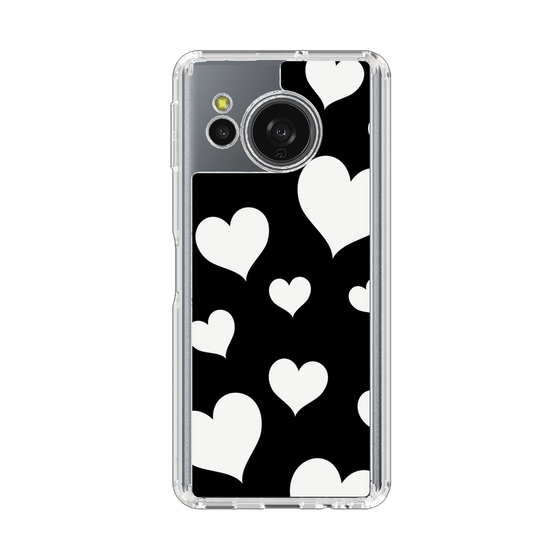 Slim Protection Case［ Dot Hearts - Black ］