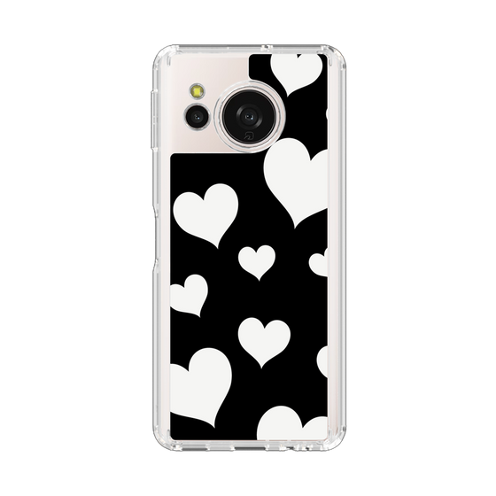 Slim Protection Case［ Dot Hearts - Black ］