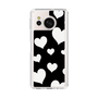 Slim Protection Case［ Dot Hearts - Black ］
