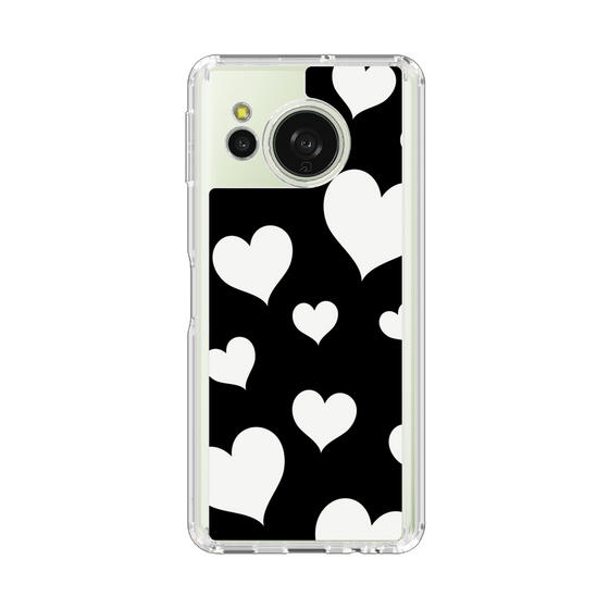 Slim Protection Case［ Dot Hearts - Black ］