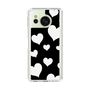 Slim Protection Case［ Dot Hearts - Black ］