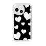 Slim Protection Case［ Dot Hearts - Black ］