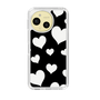 Slim Protection Case［ Dot Hearts - Black ］