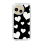 Slim Protection Case［ Dot Hearts - Black ］
