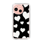 Slim Protection Case［ Dot Hearts - Black ］