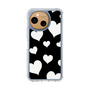 Slim Protection Case［ Dot Hearts - Black ］